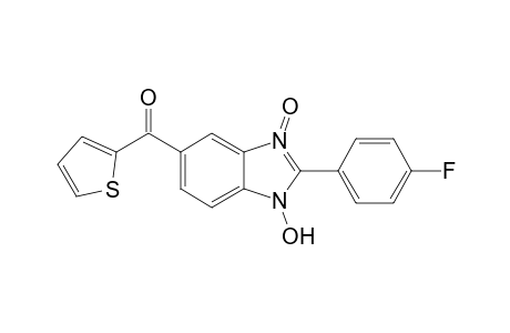 1H-Benzimidazole, 2-(4-fluorophenyl)-5-(2-thienylcarbonyl)-1-hydroxy-3-oxide-