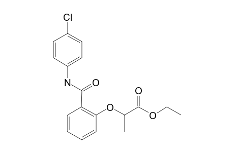 2-[2-[(4-Chloroanilino)-oxomethyl]phenoxy]propanoic acid ethyl ester