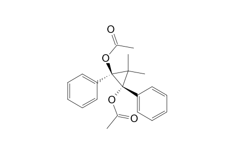 3,3-Dimethyl-1,2-diphenylcyclopropane-trans-1,2-diyl diacetate