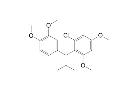 1-(6-Chloro-2,4-dimethoxyphenyl)-1-(3,4-dimethoxyphenyl)-2-methylpropane