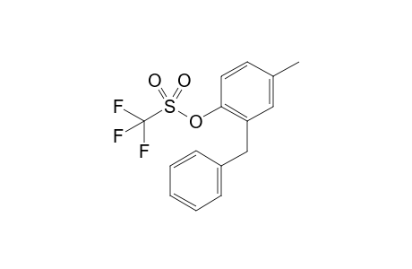 2-benzyl-4-methylphenyl trifluoromethanesulfonate