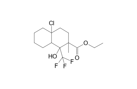 Ethtl 1-Hydroxy-10-chloro-1-(trifluoromethyl)-2-methyldecahydronaphthlene-2-carboxylate