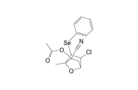 5-(endo)-Chloro-2-(exo)-cyano-1-methyl-6-(exo)-(phenylselenyl)-7-oxabicyclo[2.2.1]hept-2-(endo)-yl acetate