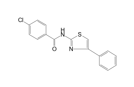 p-chloro-N-(4-phenyl-2-thiazolyl)benzamide