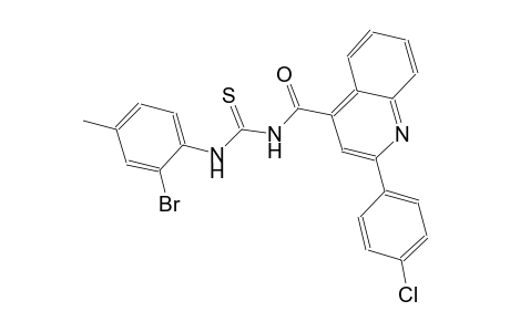 N-(2-bromo-4-methylphenyl)-N'-{[2-(4-chlorophenyl)-4-quinolinyl]carbonyl}thiourea