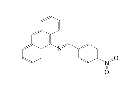 N-[(E)-(4-Nitrophenyl)methylidene]-9-anthracenamine
