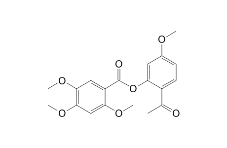 2,4,5-TRIMETHOXYBENZOIC-ACID-2'-ACETYL-5'-METHOXY-PHENYLESTER
