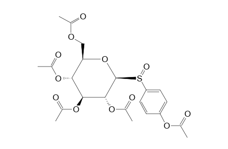 1-deoxy-1-[(p-hydroxyphenyl)sulfinyl]-beta-D-glucopyranose, pentaacetate
