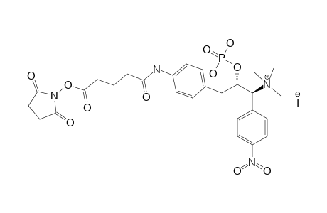 [3-[4-[[5-[(2,5-DIOXO-1-PYRROLIDINYL)-OXY]-1,5-DIOXOPENTYL]-AMINO]-PHENYL]-2-PHOSPHORYL-1-(4-NITROPHENYL)-PROPYL]-TRIMETHYL-AMMONIUM-IODIDE