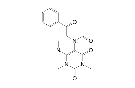 5-[N-(Benzoylmethyl)-N-formylamino]-6-(N-methylamino)-1,3-dimethyluracil