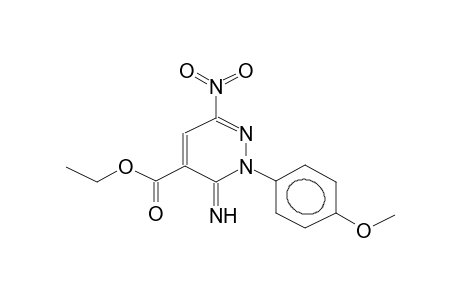 1-(PARA-METHOXYPHENYL)-3-NITRO-5-ETHOXYCARBONYL-6-IMINO-1,6-DIHYDROPYRIDAZINE