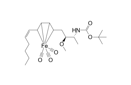 (2R,3S,,5R,8S,5E,7E,9Z)-Tricarbonyl-{.eta(4).-(5->8)-2-[(t-butoxycarbonyl)amino]-3-methoxydodeca-5,7,9-triene]-iron