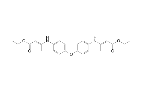 ethyl (2E)-3-[4-(4-{[(1E)-3-ethoxy-1-methyl-3-oxo-1-propenyl]amino}phenoxy)anilino]-2-butenoate