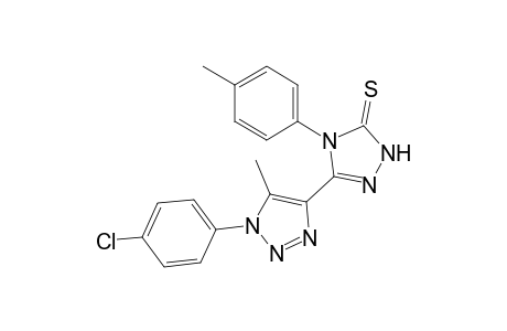 3-(1-p-Chlorophenyl-5-methyl-1,2,3-triazol-4-yl)-4-(4-methylphenyl)-1,2,4-triazol-5-thione