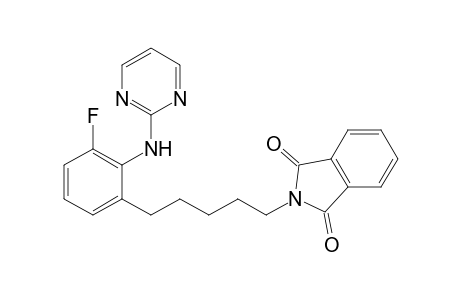 2-{5-[3-Fluoro-2-(pyrimidin-2-ylamino)phenyl]pentyl}isoindoline-1,3-dione