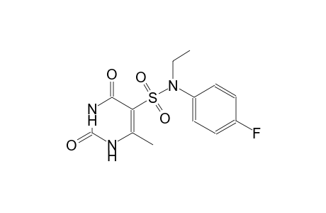 N-ethyl-N-(4-fluorophenyl)-6-methyl-2,4-dioxo-1,2,3,4-tetrahydro-5-pyrimidinesulfonamide