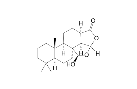 [(5R*,8R*,9S*,10R*,13S*,15S*)-15,16-EPOXY-17-HYDROXY-SPONGIAN-16-ONE];DENDRILLOL-1