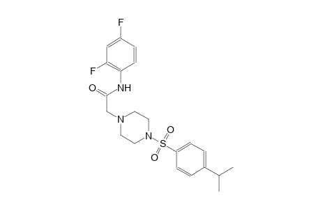 1-piperazineacetamide, N-(2,4-difluorophenyl)-4-[[4-(1-methylethyl)phenyl]sulfonyl]-