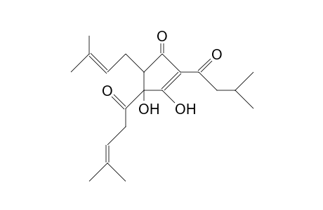 2-Cyclopenten-1-one, 3,4-dihydroxy-5-(3-methyl-2-butenyl)-2-(3-methyl-1-oxobutyl)-4-(4-methyl-1-oxo-3-pentenyl)-