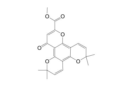 2H,8H,10H-Benzo[1,2-b:3,4-b':5,6-b'']tripyran-6-carboxylic acid, 2,2,10,10-tetramethyl-8-oxo-, methyl ester