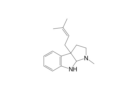 3-methyl-8b-(3-methylbut-2-enyl)-1,2,3a,4-tetrahydropyrrolo[2,3-b]indole