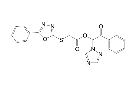 .Omega.-5-(phenyl-1,3,4-oxadiazol-2-thiolacetoxy)-.omega.-(1H-1,2,4-triazol-1-yl)acetophenone