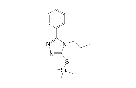 5-Phenyl-4-propyl-4H-1,2,4-triazol-3-yl hydrosulfide, tms derivative