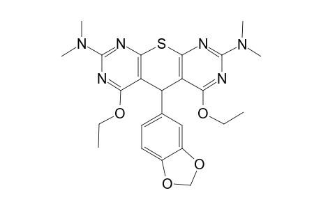 2,8-Bis(dimethylamino)-4,6-diethoxy-5-(3,4-methylenedioxyphenyl)-5H-thiopyrano[2,3-d:6,5-d']dipyrimidine