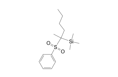 2-phenylsulphonyl-2-trimethylsilylhexane