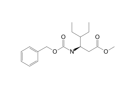 (3R)-3-(benzyloxycarbonylamino)-4-ethyl-hexanoic acid methyl ester