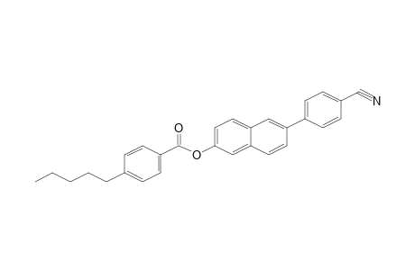 4-Pentylbenzoic acid, 6-(4-cyanophenyl)naphthalen-2-yl ester