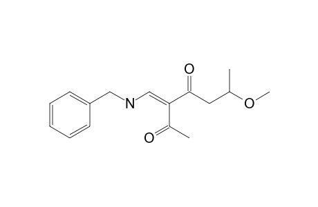 3-(Benzylaminomethylene)-6-methoxyheptane-2,4-dione