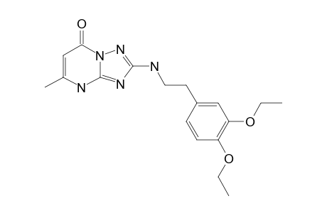 2-[(3,4-DIETHOXYPHENYL)-ETHYLAMINO]-7-METHYL-1,2,4-TRIAZOLO-[1,5-A]-PYRIMIDIN-5(8H)-ONE