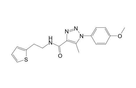 1H-1,2,3-triazole-4-carboxamide, 1-(4-methoxyphenyl)-5-methyl-N-[2-(2-thienyl)ethyl]-