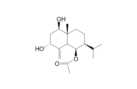 1.beta.,3.alpha.-Dihydroxy-6.beta.-acetoxy-eudesm-4(15)-ene