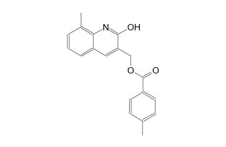 (2-hydroxy-8-methyl-3-quinolinyl)methyl 4-methylbenzoate
