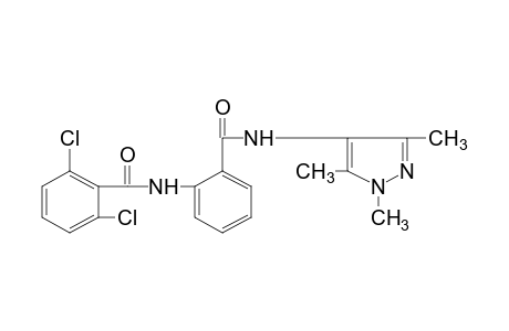 2,6-dichloro-N'-(1,3,5-trimethylpyrazol-4-yl)-N,2'-bibenzamide