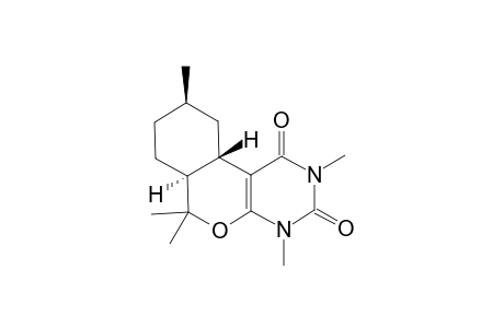 (6aSR,9RS,10aSR)-4,6,6a,7,8,9,10,10a-Octahydro-2,4,6,6,9-pentamethyl-1H-[2]benzopyrano[3,4-d]pyrimidine-1,3(2H)-dione