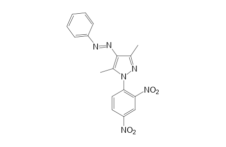 3,5-dimethyl-1-(2,4-dinitrophenyl)-4-(phenylazo)pyrazole