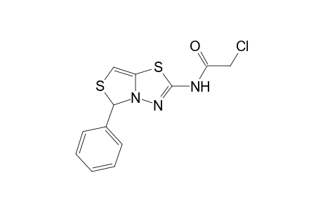2-Chloro-N-(5-phenyl-5H-thiazolo[4,3-b][1,3,4]thiadiazol-2-yl)acetamide
