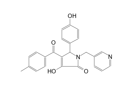 2H-pyrrol-2-one, 1,5-dihydro-3-hydroxy-5-(4-hydroxyphenyl)-4-(4-methylbenzoyl)-1-(3-pyridinylmethyl)-