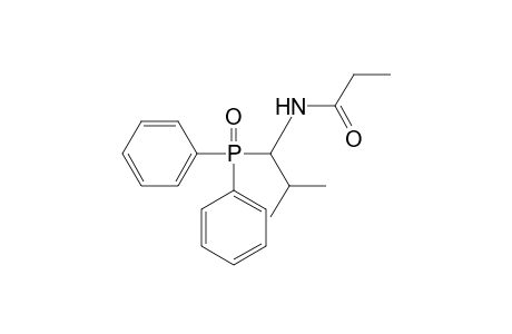 N-[1-(diphenylphosphinyl)-2-methylpropyl]propionamide