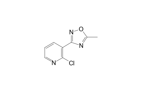 2-Chloro-3-(5-methyl-1,2,4-oxadiazol-3-yl)pyridine