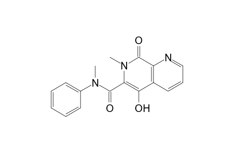 5-HYDROXY-7-METHYL-1,7-NAPHTHYRIDIN-8-(7H)-ONE-6-N-METHYL-N-PHENYL-CARBOXAMIDE