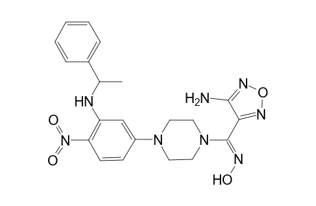 (4-amino-furazan-3-yl)-[4-[4-nitro-3-(1-phenyl-ethylamino)-phenyl]-piperazin-1-yl]-methanone oxime