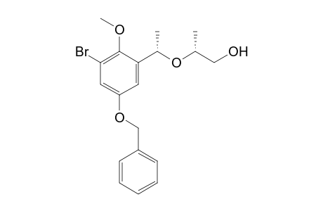 (.alpha.'S,2R)-2-(5'-Benzyloxy-3'-bromo-2'-methoxy-.alpha.'-methylbenzyloxy)propanol