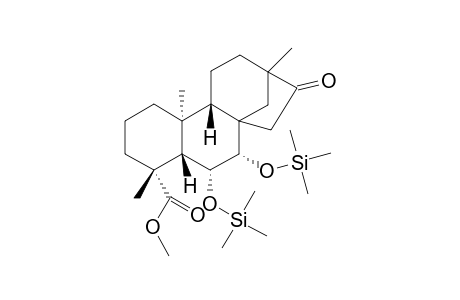 Methyl ent-6.alpha.,7.alpha.-bistrimethylsilyloxy-16-oxobeyeran-19-oate