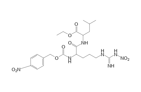 N-[N2-carboxy-N5-(nitroamidino)-L-ornithyl]leucine, ethyl N2-p-nitrobenzyl ester