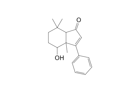 4-Hydroxy-3a,7,7-trimethyl-3-phenyl-3a,4,5,6,7,7a-hexahydro-inden-1-one