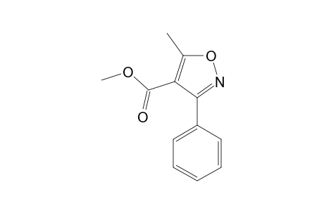 5-methyl-3-phenyl-4-isoxazolecarboxylic acid, methyl ester